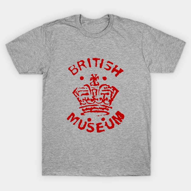 Library Stamp Special Collections British Museum 1920s T-Shirt by Pixelchicken